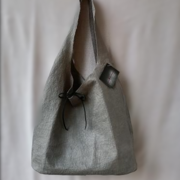 Δερμάτινη τσάντα grey (εξαντλήθηκε) - δέρμα, μεγάλες, all day, θαλάσσης, tote - 2