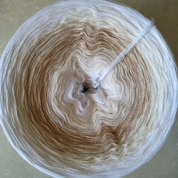 Σάλι Κυκλαδίτικο πλεχτό με χειροποίητο νήμα - μήκος 70-80 εκ - πλεκτό, crochet, χειροποίητα - 3
