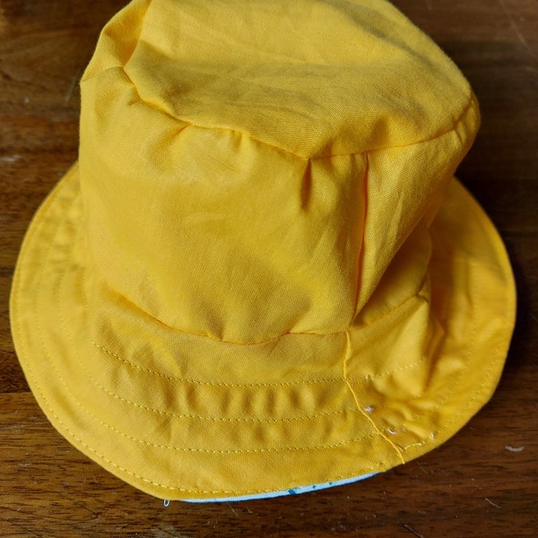 Καπέλο χειρποποίητο, βαμβακερό, διπλής όψης, διαυεσιμο σε πολλά μεγέθη - χειροποίητα, απαραίτητα καλοκαιρινά αξεσουάρ, βρεφικά, καπέλα, για παιδιά - 2