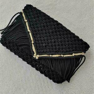 Boho Clutch bag handamde macrame - νήμα, φάκελοι, all day, χειρός, πλεκτές τσάντες