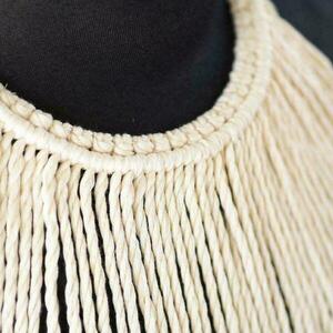 BOHO macrame handmade necklace - επάργυρα, μακραμέ, κοντά, boho - 3