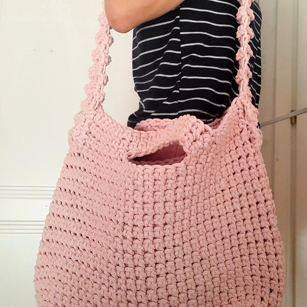 Tote bag handmade παραλιας μεγαλη - ώμου, μεγάλες, all day, θαλάσσης, tote - 3