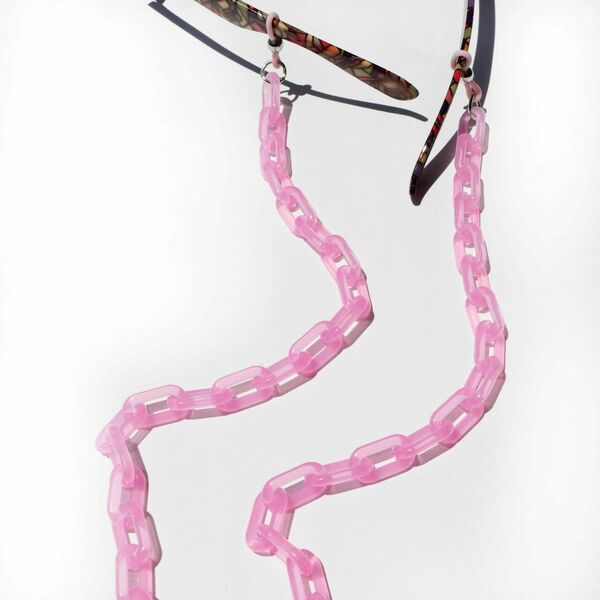 Ακρυλική αλυσίδα γυαλιών οβάλ - ροζ, αλυσίδες, μοδάτο, αλυσίδα γυαλιών - 3