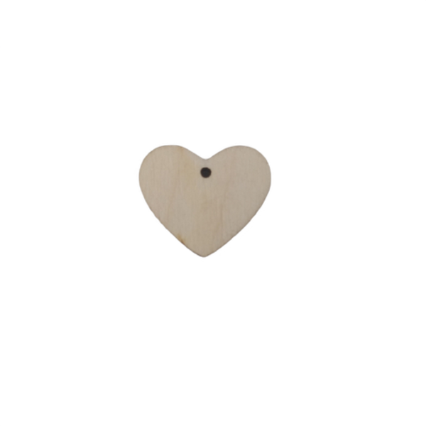 Ξύλινο Στοιχείο Καρδούλα. Σετ 10 τεμαχίων - καρδιά, υλικά κοσμημάτων - 4