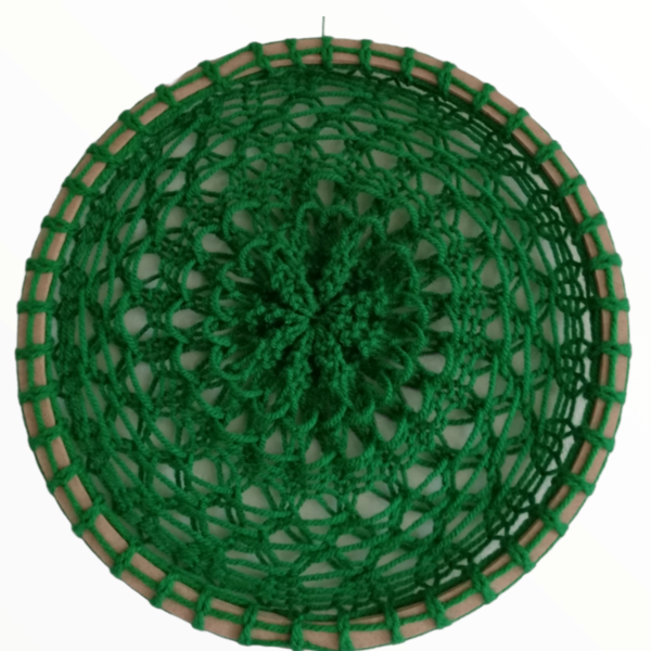 Loom knit pattern for dreamcatcher - πλεκτό, DIY