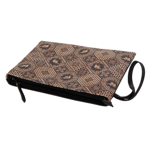 Τσαντάκι Καρπού Φελλός "Boho Elephants" - clutch, all day, φελλός, θαλάσσης, χειρός - 2