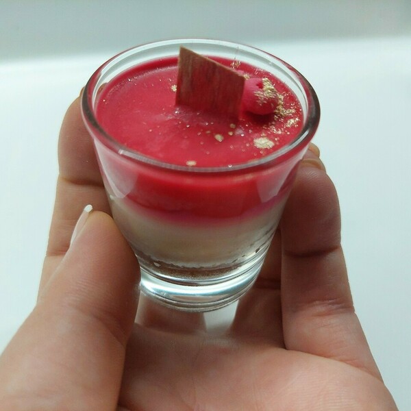 Χειροποίητο κερί σόγιας cheesecake mini - δώρο, χειροποίητα, αρωματικά κεριά, κερί σόγιας, vegan friendly - 3