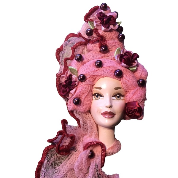 Διακοσμητικό Πρόσωπο Μίνι "Νεραϊδονονά" ροζ - διακόσμηση, διακοσμητικά, διακόσμηση σαλονιού, δωμάτιο παιδιών