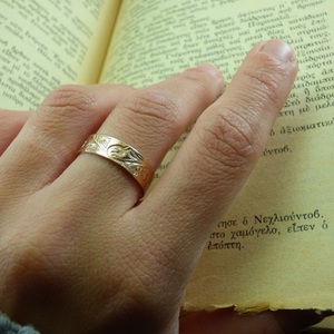 " Spoon Ring ΧΙII " - Χειροποίητο επίχρυσο 18K ή επάργυρο δαχτυλίδι! - vintage, chevalier, επιχρυσωμένα, αρχαιελληνικό, αυξομειούμενα - 4