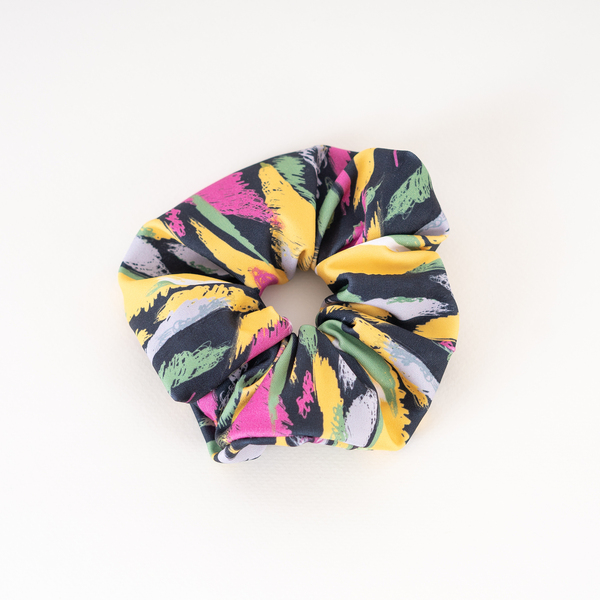 "Hand - painted" scrunchy - λαστιχάκι για τα μαλλιά - ύφασμα, λαστιχάκια μαλλιών