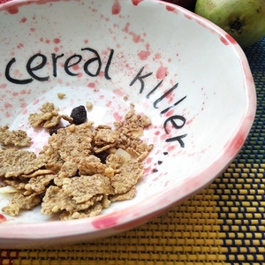 Κεραμικό μπωλ cereal killer - μπολ, πηλός, κεραμικό, είδη σερβιρίσματος - 3