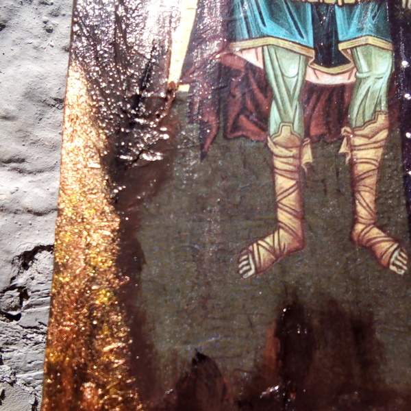 Άγιοι Ταξιάρχες Μιχαήλ και Γαβριήλ Χειροποίητη Εικόνα - πίνακες & κάδρα, πίνακες ζωγραφικής - 4