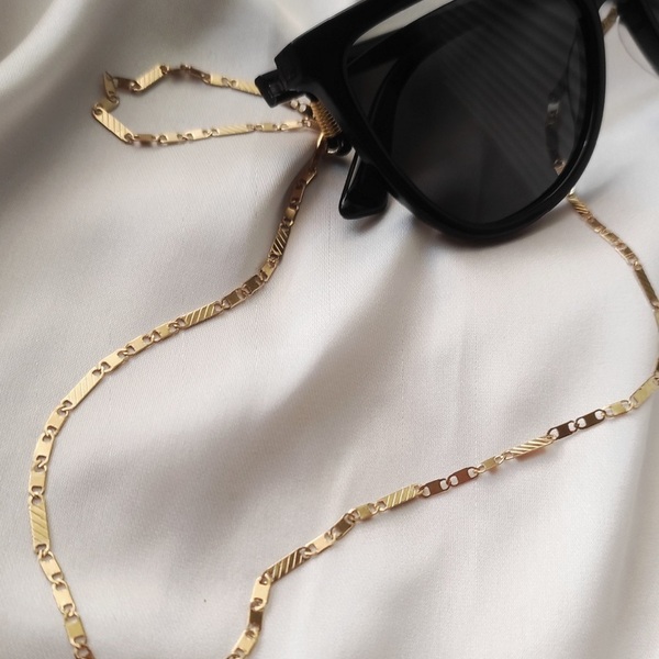 Sunglasses Holder- Ατσάλινη χρυσή λεπτή αλυσίδα για τα γυαλιά - αλυσίδες