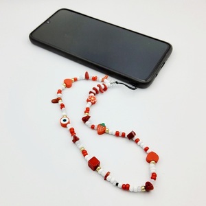 Διακοσμητικό λουράκι για το κινητό, τα κλειδιά και την τσάντα σας - ημιπολύτιμες πέτρες, χειροποίητα, χάντρες, μοδάτο, λουράκια - 2