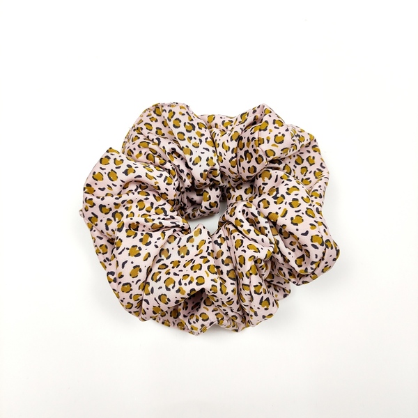 Large Scrunchie Animal Print - κοκκαλάκι, δώρο, λαστιχάκια μαλλιών