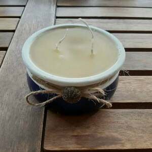 Χειροποίητο αρωματικό κερί CITRO σε βαζάκι. - αρωματικά κεριά, αχινός, κεριά - 2