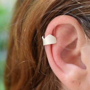Ear cuff κορώνα ασήμι 925 - ασήμι - 3