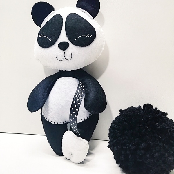 Θήκη για το πρώτο του δοντάκι, panda χειροποίητο 19 εκατοστά - κορίτσι, αγόρι, δώρο, αναμνηστικά - 2