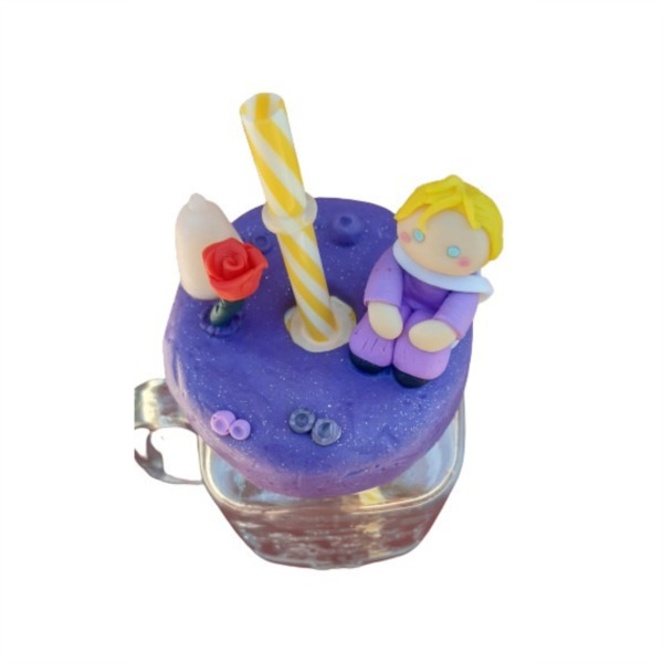 ποτήρι με καλαμάκι 3D Ο μικρος πρίγκιπας - δώρο, πηλός, κούπες & φλυτζάνια, για παιδιά - 2