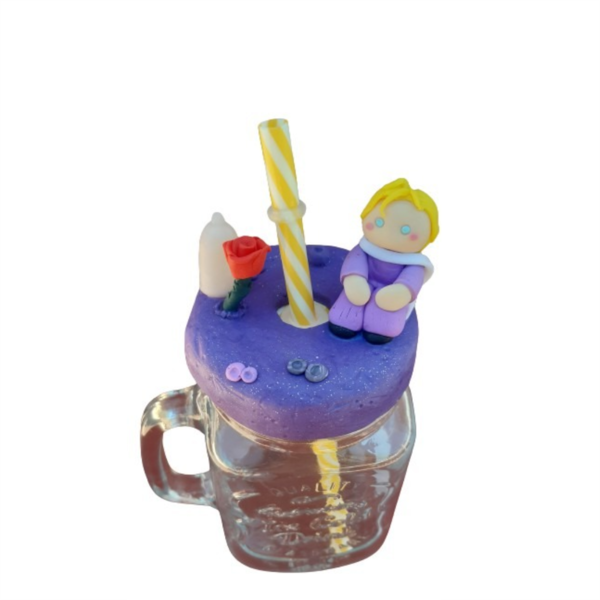 ποτήρι με καλαμάκι 3D Ο μικρος πρίγκιπας - δώρο, πηλός, κούπες & φλυτζάνια, για παιδιά - 3