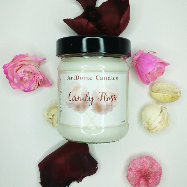 Φυτικό κερί σόγιας "Candy Floss" 210ml - αρωματικά κεριά, φυτικό κερί, κερί σόγιας - 2