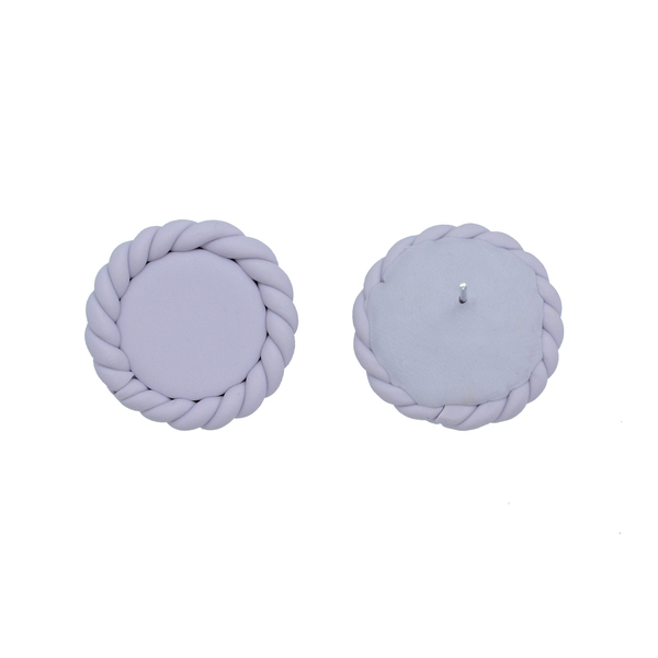 Eden Collection - Lavender - Χειροποίητα καρφωτά σκουλαρίκια - πηλός, καρφωτά, μικρά - 2