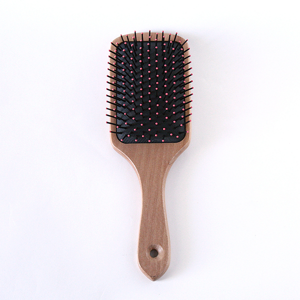 Ξύλινη βούρτσα μαλλιών με πυρογραφία νεράιδα - ξύλο, νεράιδα - 4
