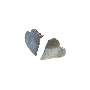 Ασημένια καρφωτά σκουλαρίκια "καρδιά" - ασήμι, καρδιά, καρφωτά, μικρά, δώρα για γυναίκες