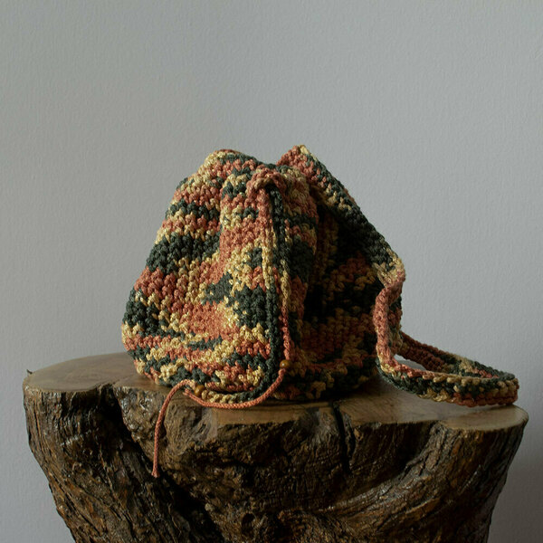 Roca Crochet Bag Eco Friendly - ύφασμα, ώμου, πουγκί, πλεκτές τσάντες, μικρές