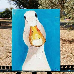 Πάπια impasto - πίνακες & κάδρα, παιχνίδια, δώρα για παιδιά, δωμάτιο παιδιών - 2