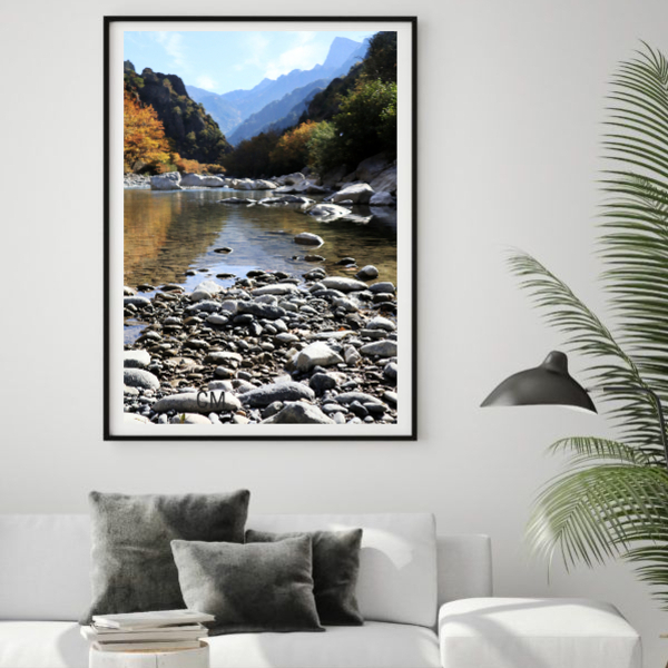Φωτογραφία "Middle of the river" διαστάσεις 25Χ40cm matt φινίρισμα - πίνακες & κάδρα, αφίσες, καλλιτεχνική φωτογραφία - 2