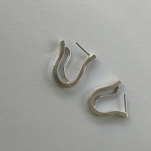 hoops earrings silver 925 - ασήμι, καρφωτά - 4