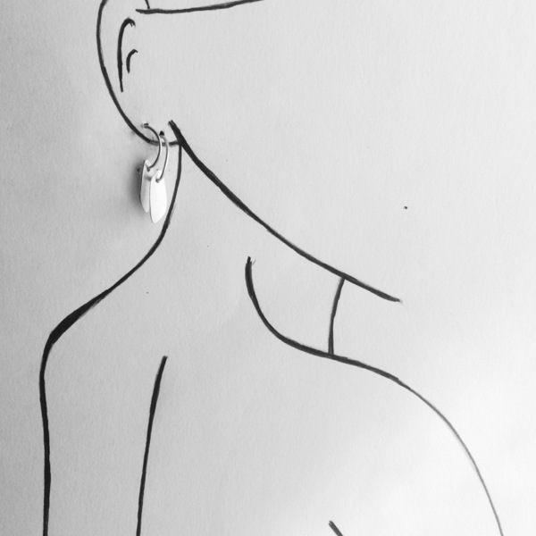 hoops earrings small κρίκοι σκουλαρίκια - ασήμι, κρίκοι - 2