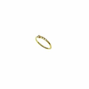 Δαχτυλίδι από ασήμι 925 με λεπτή επίστρωση χρυσού Κ 18. - επιχρυσωμένα, ασήμι 925, βεράκια, σταθερά, φθηνά - 2