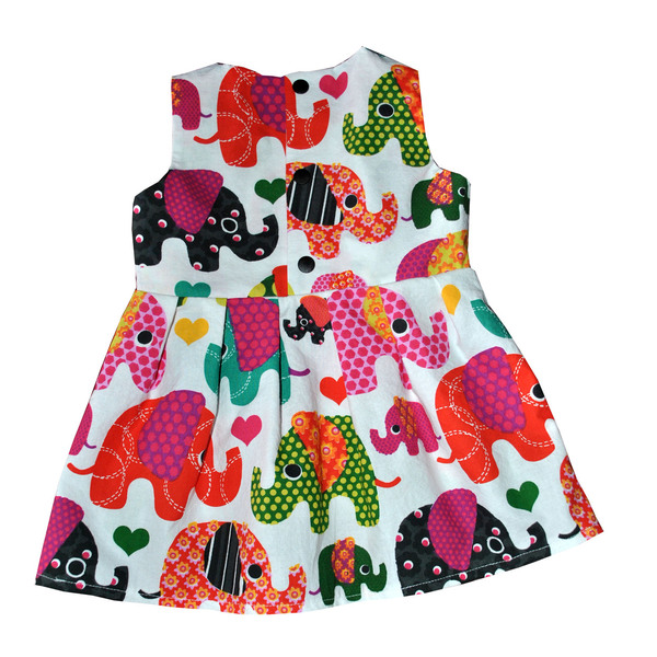 Φόρεμα Ελεφαντάκι και Κορδέλα - κορίτσι, δώρο, ελεφαντάκι, παιδικά ρούχα - 3