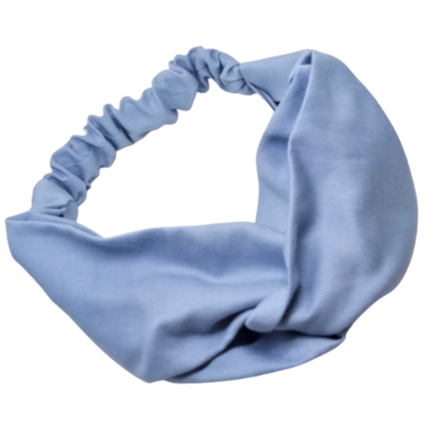 Κορδέλα Turban Style γαλάζια - για τα μαλλιά, turban, δώρα για γυναίκες, κορδέλες μαλλιών - 3