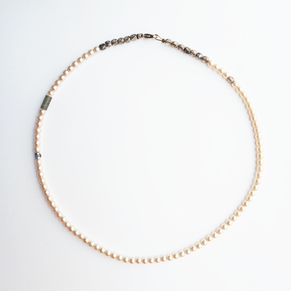 Just Pearls Necklace - κοντά, με πέρλες, πέρλες