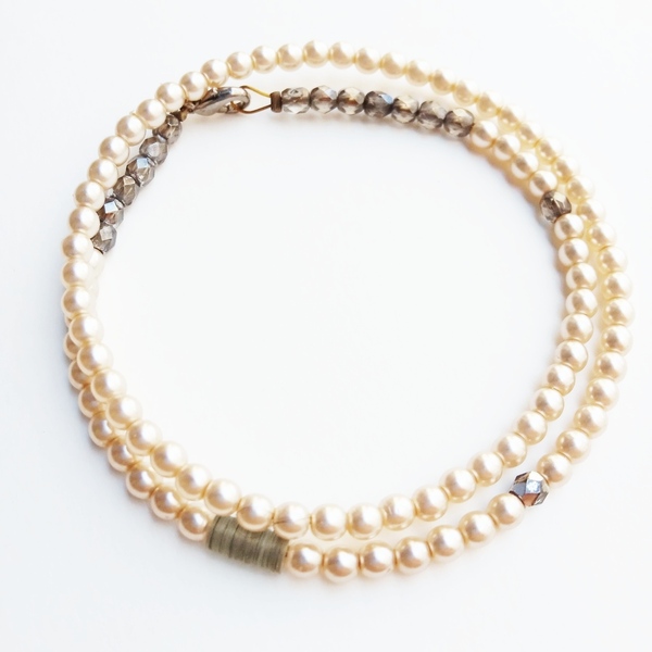 Just Pearls Necklace - κοντά, με πέρλες, πέρλες - 2