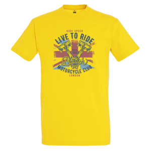Ανδρικό t-shirt "Live To Ride" - βαμβάκι, ανδρικά - 2