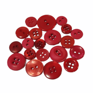 Σετ κουμπιά σε κόκκινο - κουμπί, υλικά κατασκευών