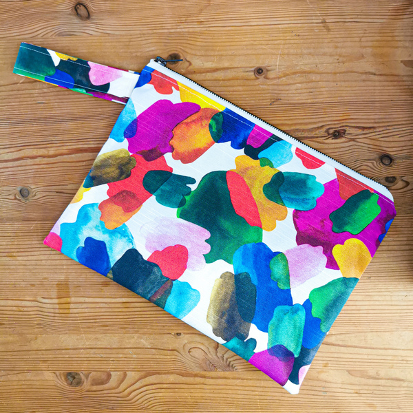 Τσάντα με Αδιάβροχη επένδυση Watercolour - φάκελοι, all day, χειρός, μικρές, φθηνές