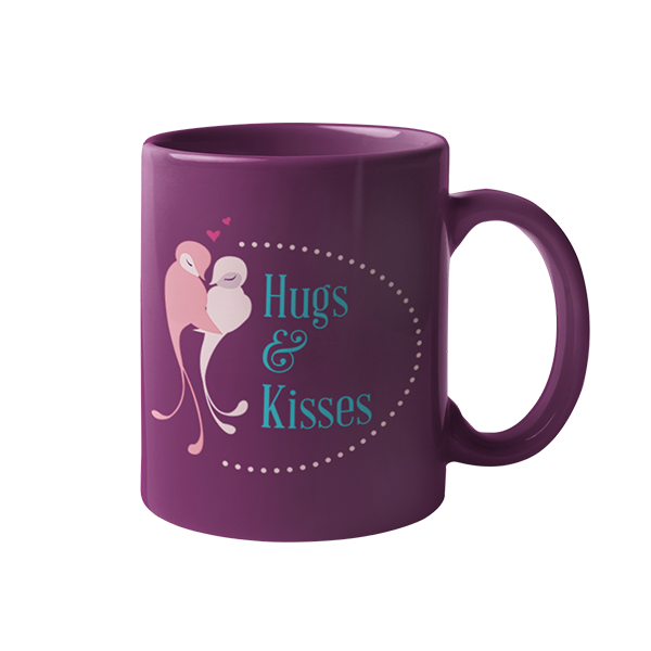 Κούπα "Hugs And Kisses" - κεραμικό, κούπες & φλυτζάνια