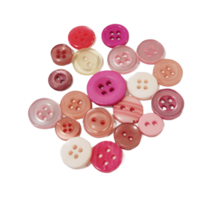 Σετ 20 κουμπιά σε ροζ αποχρώσεις - κουμπί, υλικά κατασκευών