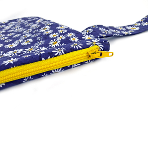 Pouch Daisy medium-Αντίγραφο - ύφασμα, αδιάβροχο, καλλυντικών, ταξιδίου, μικρές - 2