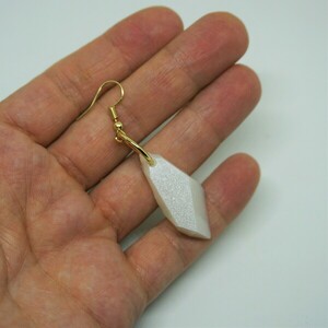 Σκουλαρίκια με χειροποίητη πέτρα απο υγρό γυαλί - γυαλί, μικρά, κρεμαστά - 3