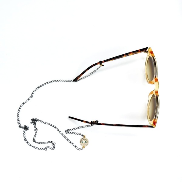 Αλυσίδα γυαλιών με χρυσό ματάκι - αλυσίδες, μάτι, αλυσίδα γυαλιών - 5