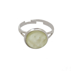 Ασημί δαχτυλίδι με ivoir polaris - επάργυρα, μικρά, ατσάλι, boho, αυξομειούμενα - 2