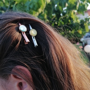 Σετ clips μαλλιών με πέτρες polaris - statement, στυλ, για τα μαλλιά, hair clips - 3
