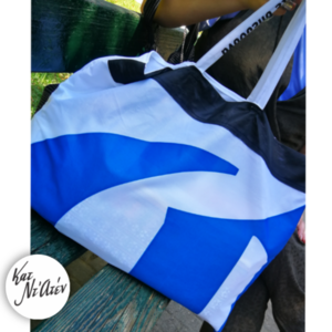 XL ZERO WASTE 40Χ50 τσάντα από σημαία παραλίας, shopping bag, tote, Ανακυκλωμενη. - ύφασμα, ώμου, θαλάσσης - 2