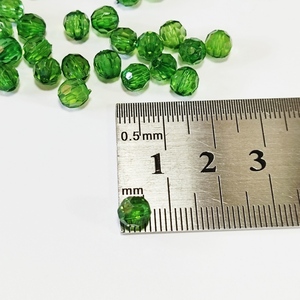 Χάντρα πλαστική πράσινο - ακρυλικό, χάντρες, υλικά κοσμημάτων - 2